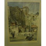 AFTER SIR WILLIAM RUSSELL FLINT "Beyond the Walls", limited edition colour print, No'd.