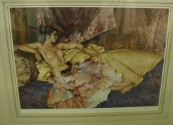 AFTER SIR WILLIAM RUSSELL FLINT "Olearia" or "Model for Elegance", limited edition colour print,