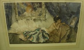 AFTER SIR WILLIAM RUSSELL FLINT "Corisande", limited edition colour print, No'd.