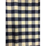 Six Nina Campbell blue and white checked Roman blinds CONDITION REPORTS The sizes of