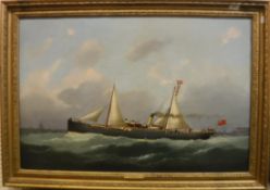 ATTRIBUTED TO GEORGE MEARS (1826-1906) "The SS Lochness", a study of the ship by J Elder & Co.
