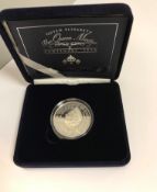 A box of modern silver proof coinage to include Queen Elizabeth The Queen Mother 2000 silver