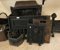 A Victorian cast iron range,