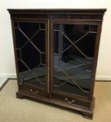 An Edwardian mahogany display cabinet,