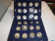 A collection of 5000 Years of China silver proof set comprising a collection of 24 silver proof
