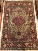 A fine Isphahan rug,