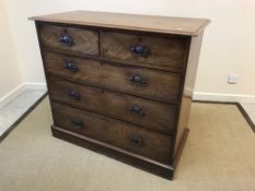 A 19th Century mahogany chest,