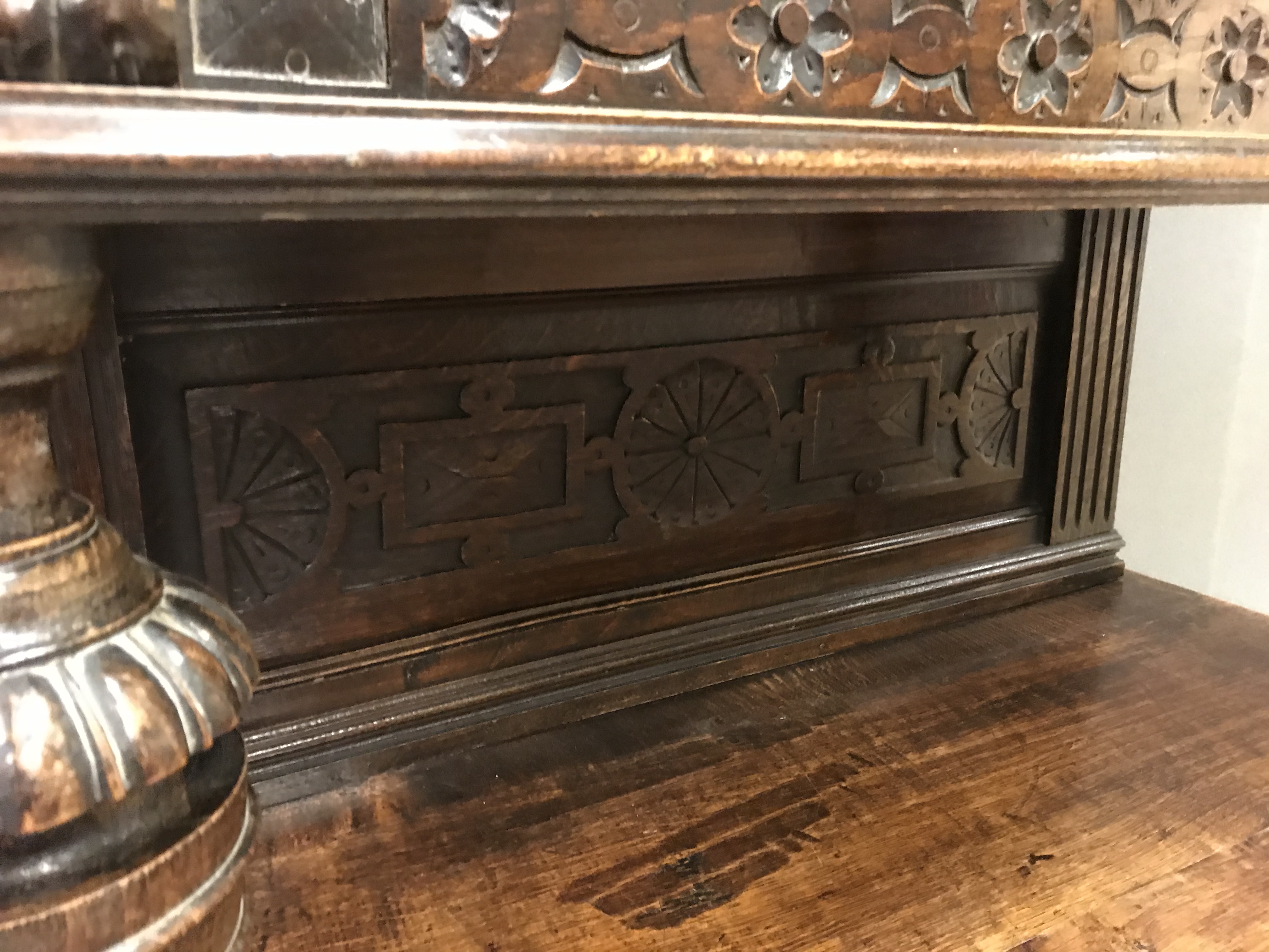 A Victorian carved oak Gothic Revival cabinet, - Image 23 of 24