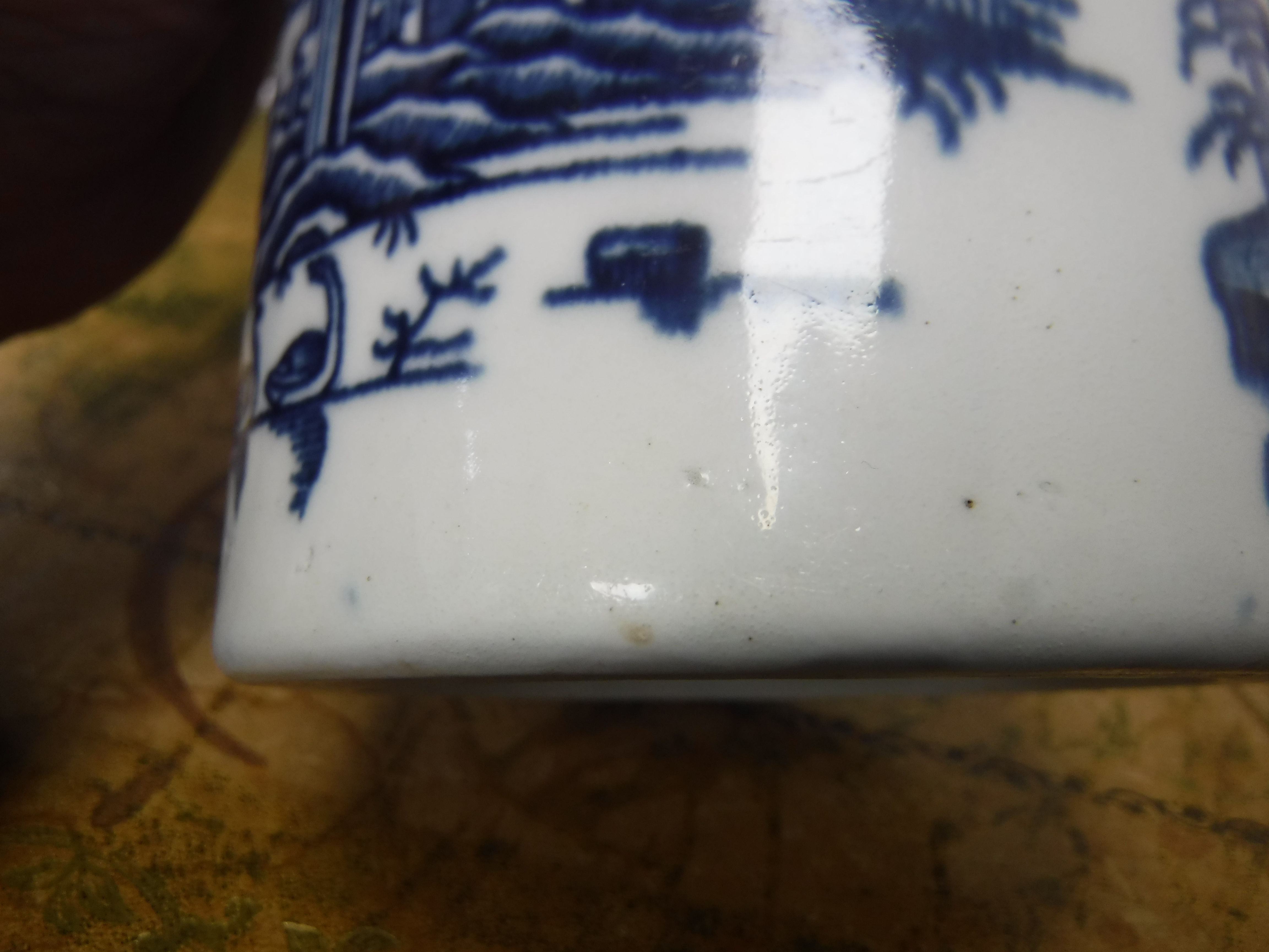 An 18th Century Worcester blue and white mug decorated with bamboo and fence pattern, - Image 13 of 17