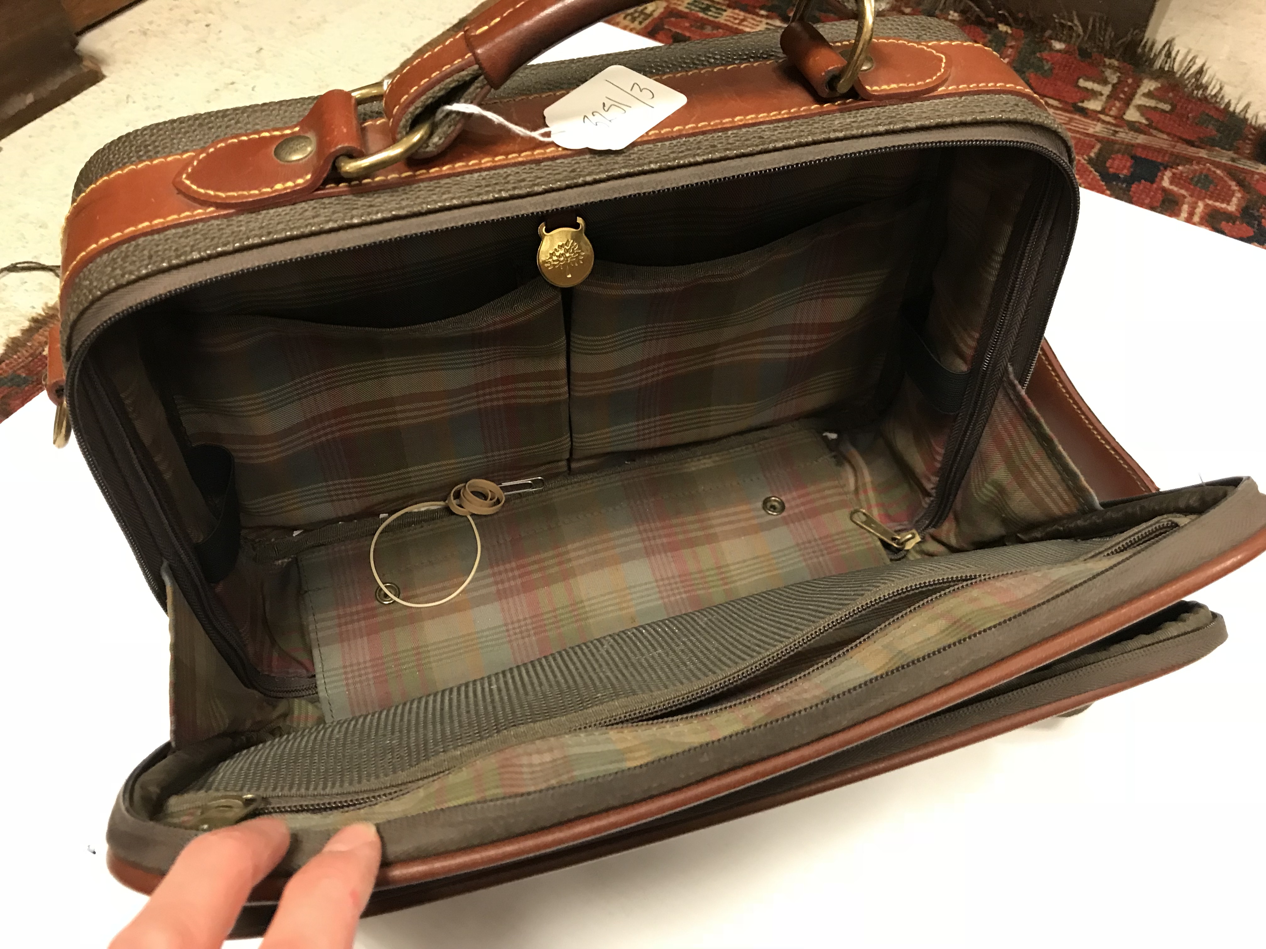 A Mulberry laptop / carry on bag, the inside tag No'd, 069943, - Image 9 of 18