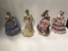 A collection of four Wedgwood limited edition figurines for Spink comprising "The Turn of the