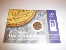 A Queen Elizabeth II half sovereign,