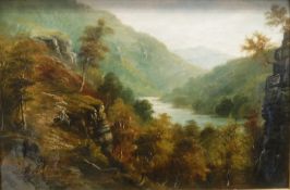 GEORGE WILLIS PRYCE "River landscape wit