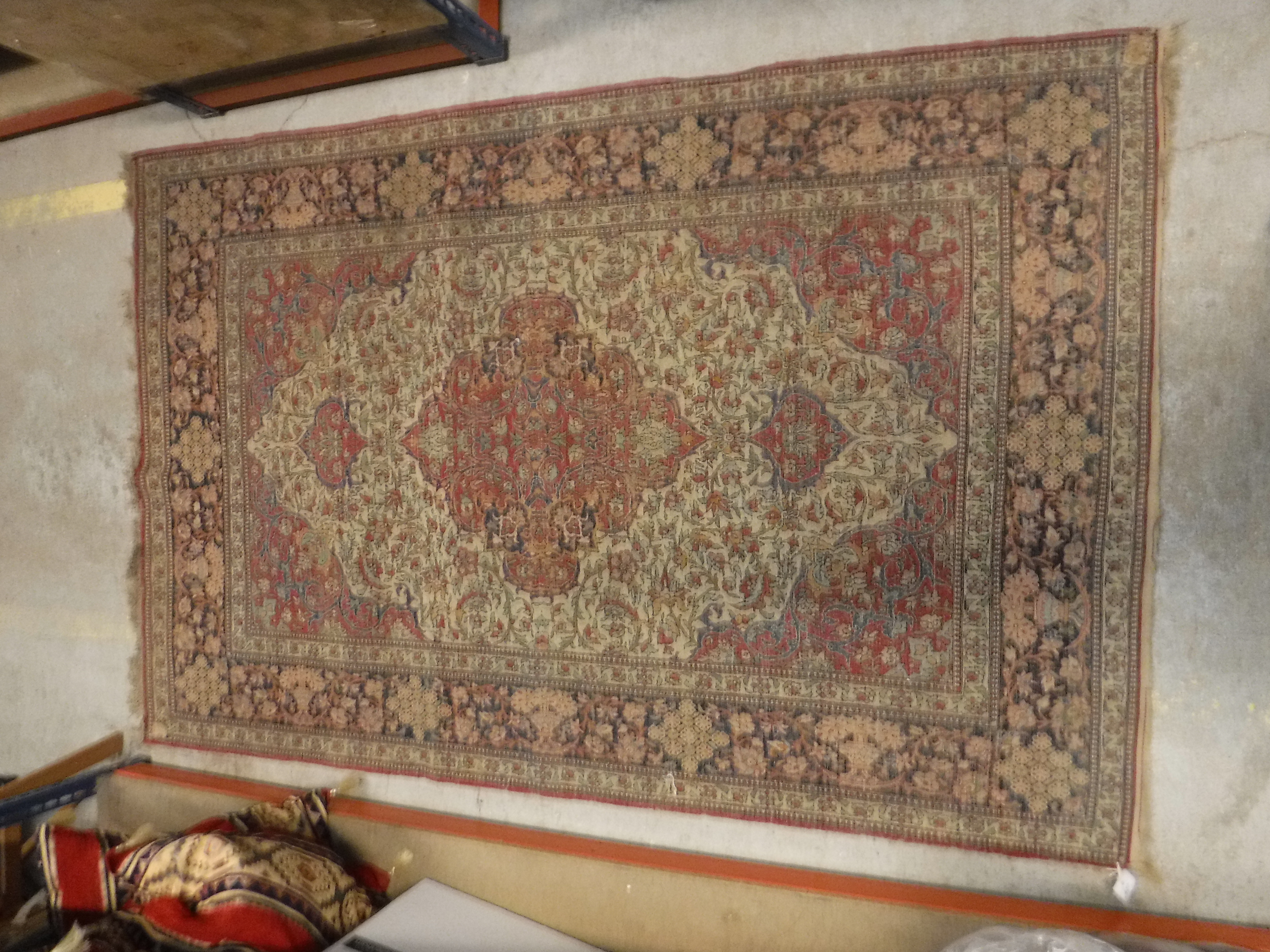 A fine Isphahan rug, the central panel s - Image 14 of 42