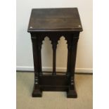 A Victorian Gothic Revival oak lectern,