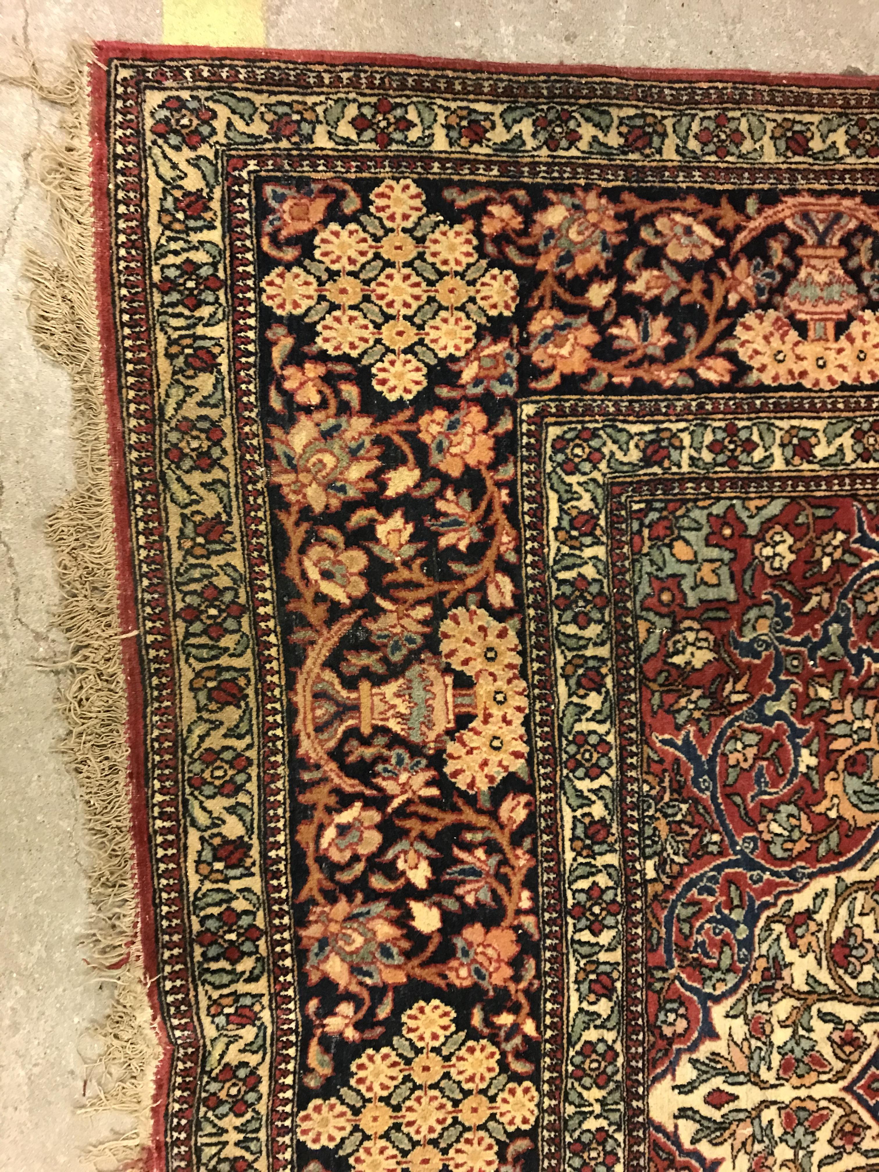A fine Isphahan rug, the central panel s - Image 17 of 42