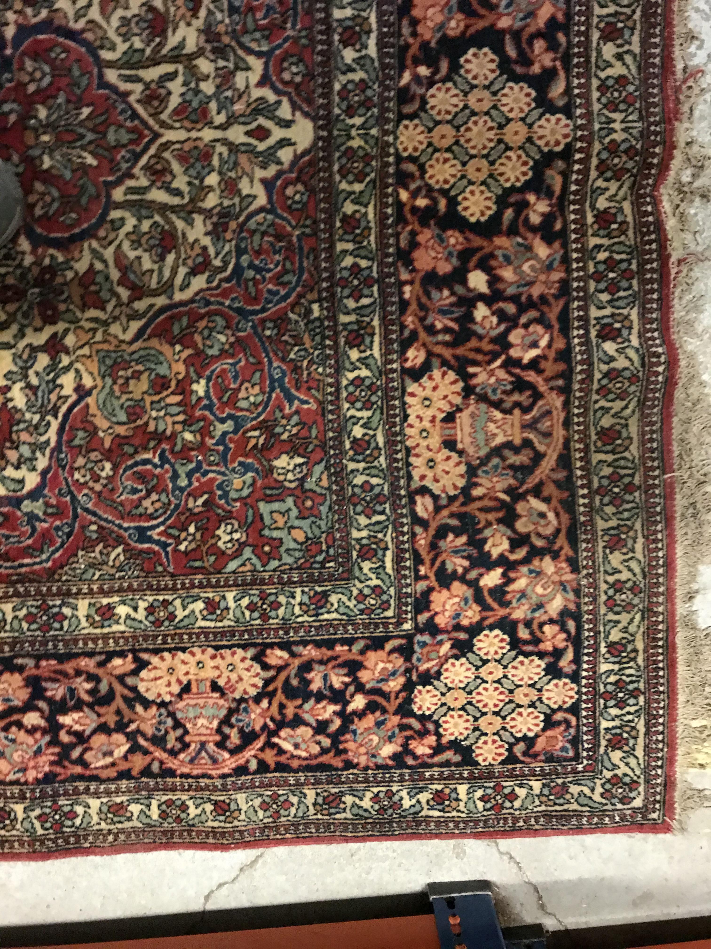 A fine Isphahan rug, the central panel s - Image 9 of 42