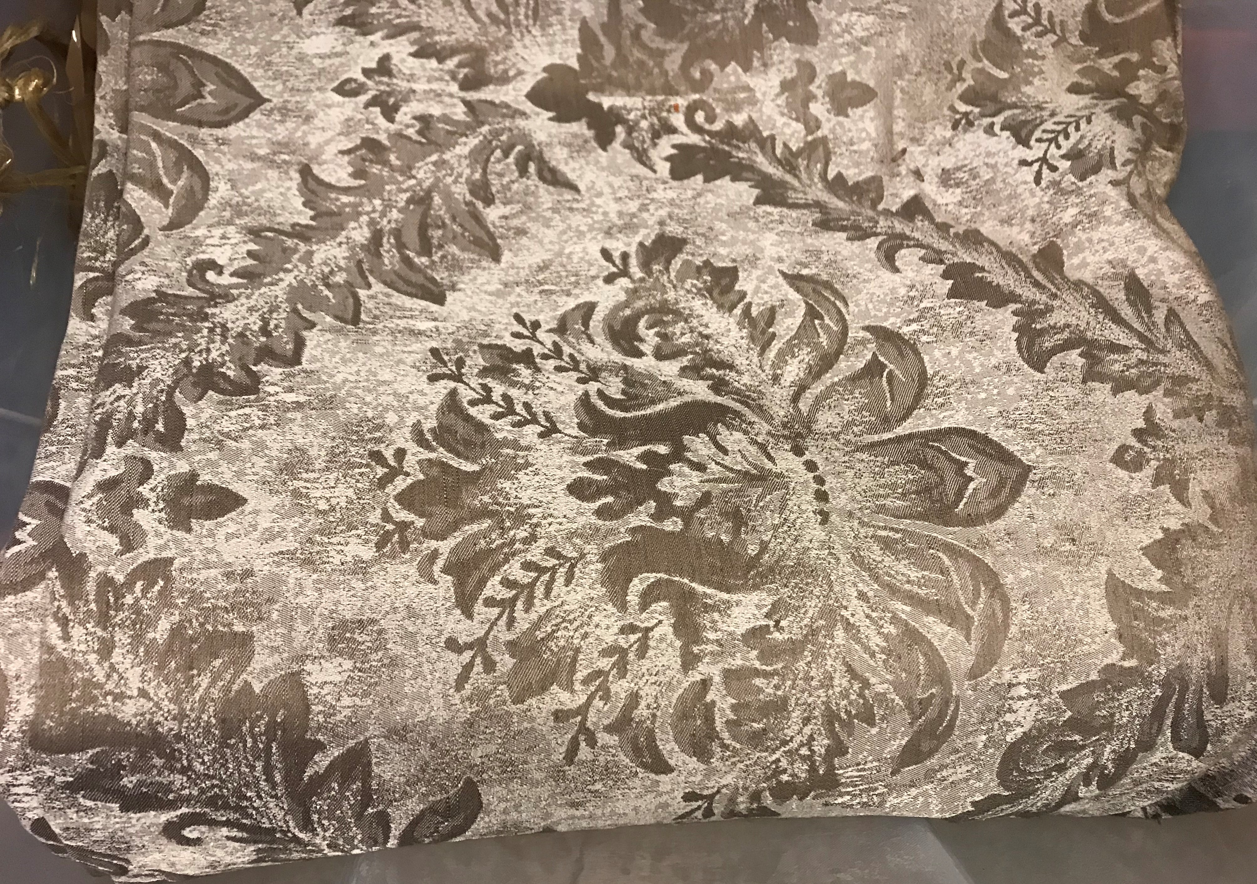 A large quantity of damask style silver