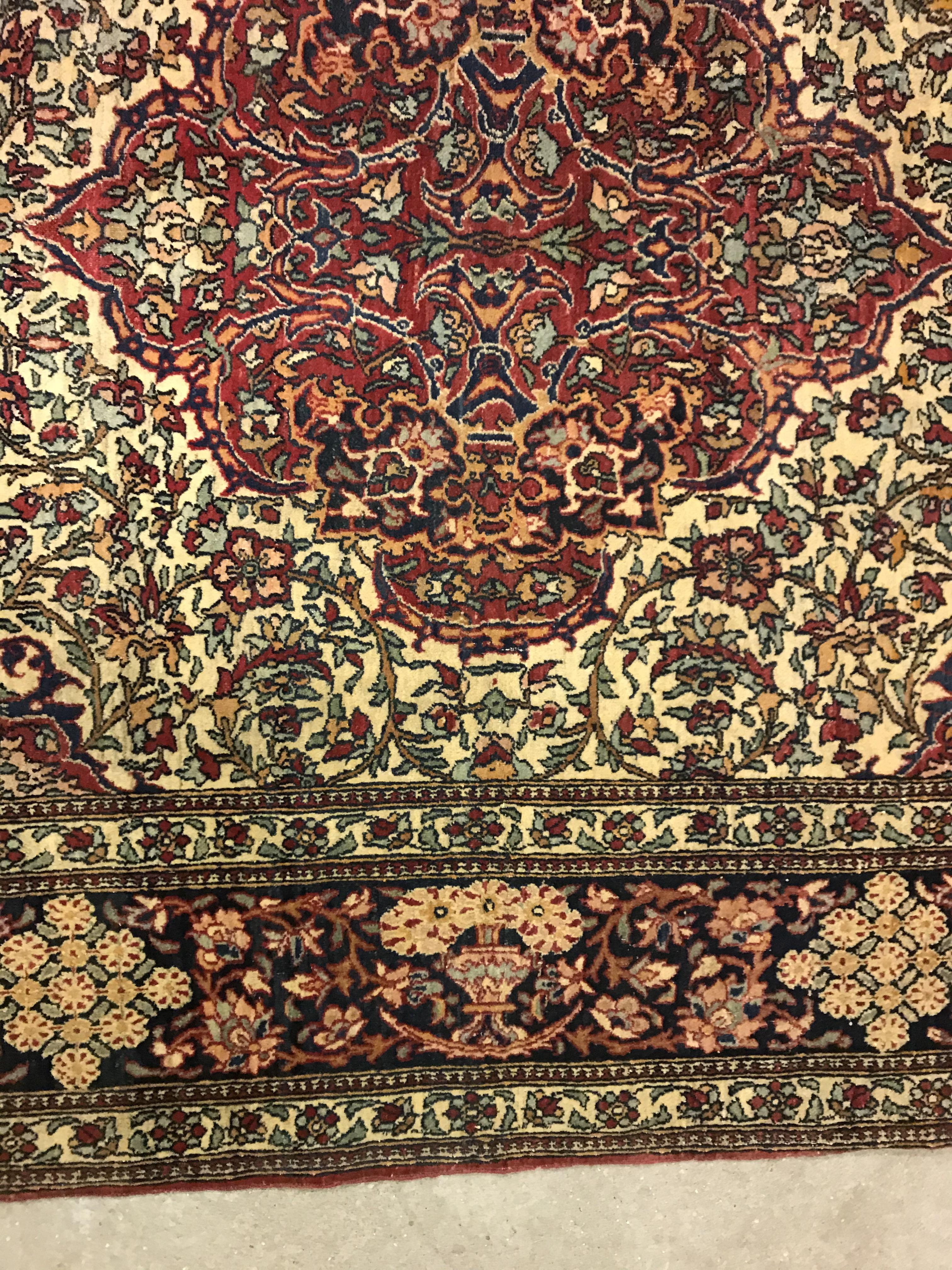 A fine Isphahan rug, the central panel s - Image 22 of 42