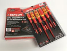 A Dekton insulated 6 piece screwdriver s