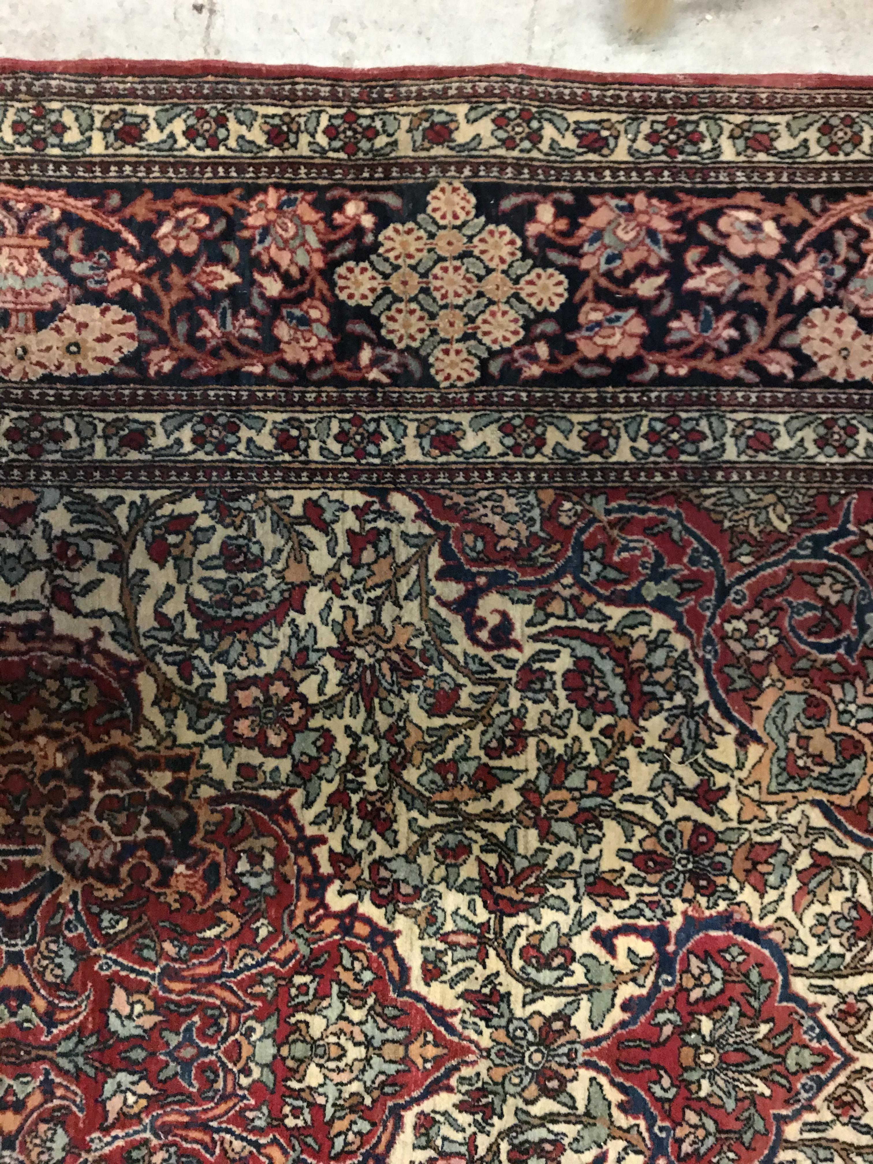 A fine Isphahan rug, the central panel s - Image 7 of 42