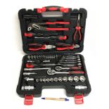 An Amtech 65 piece home tool set