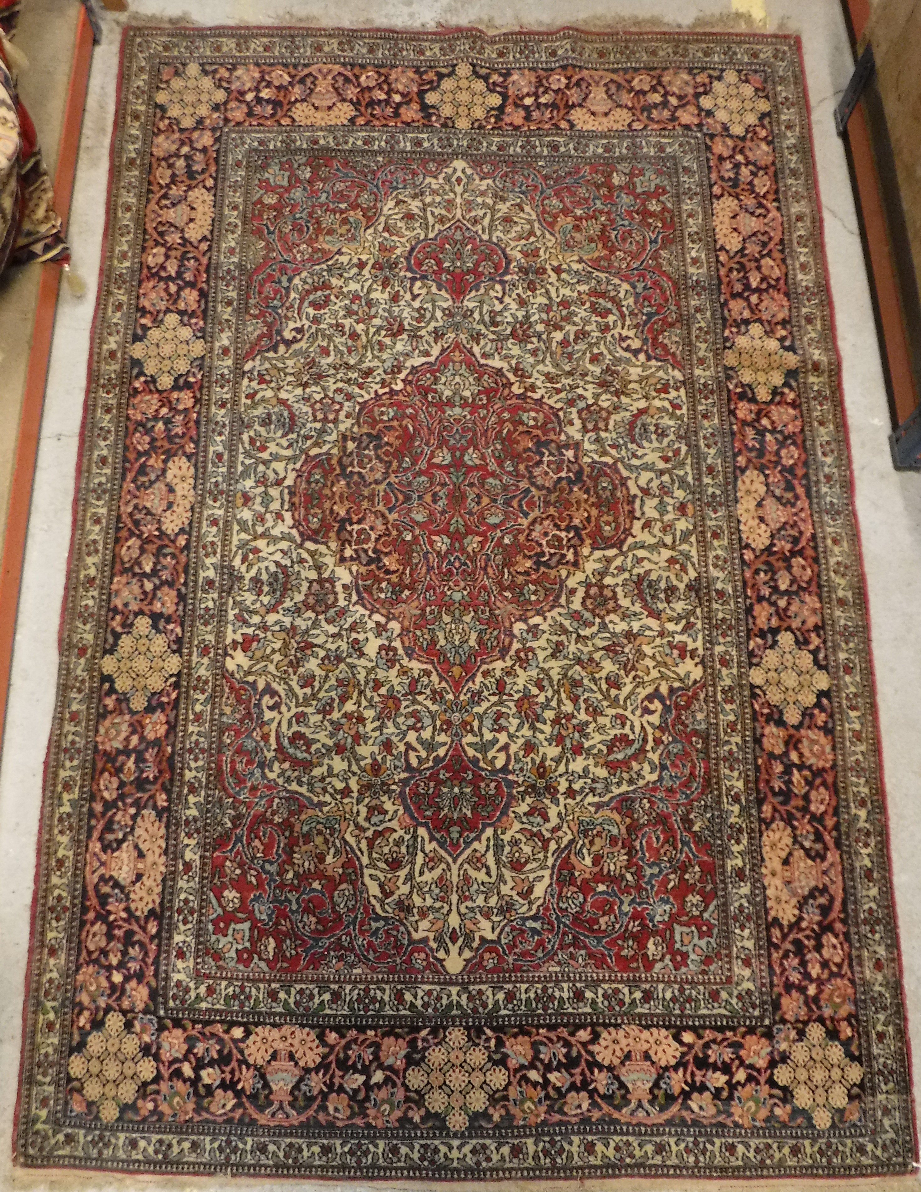 A fine Isphahan rug, the central panel s - Image 13 of 42