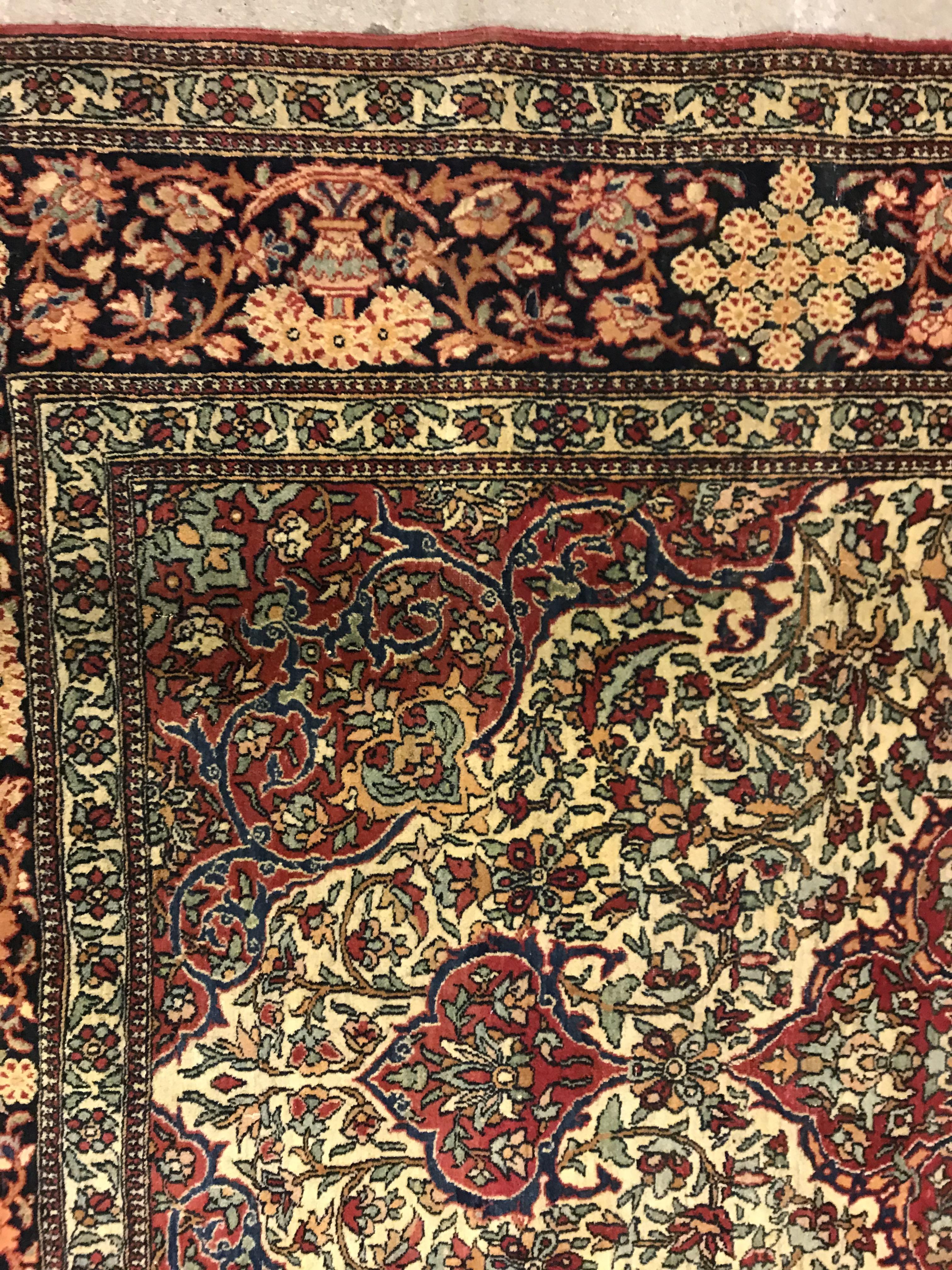 A fine Isphahan rug, the central panel s - Image 20 of 42