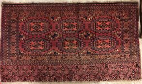 A fine Salour Bokhara rug, the central p