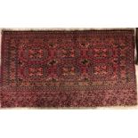 A fine Salour Bokhara rug, the central p