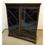 An Edwardian mahogany display cabinet, t