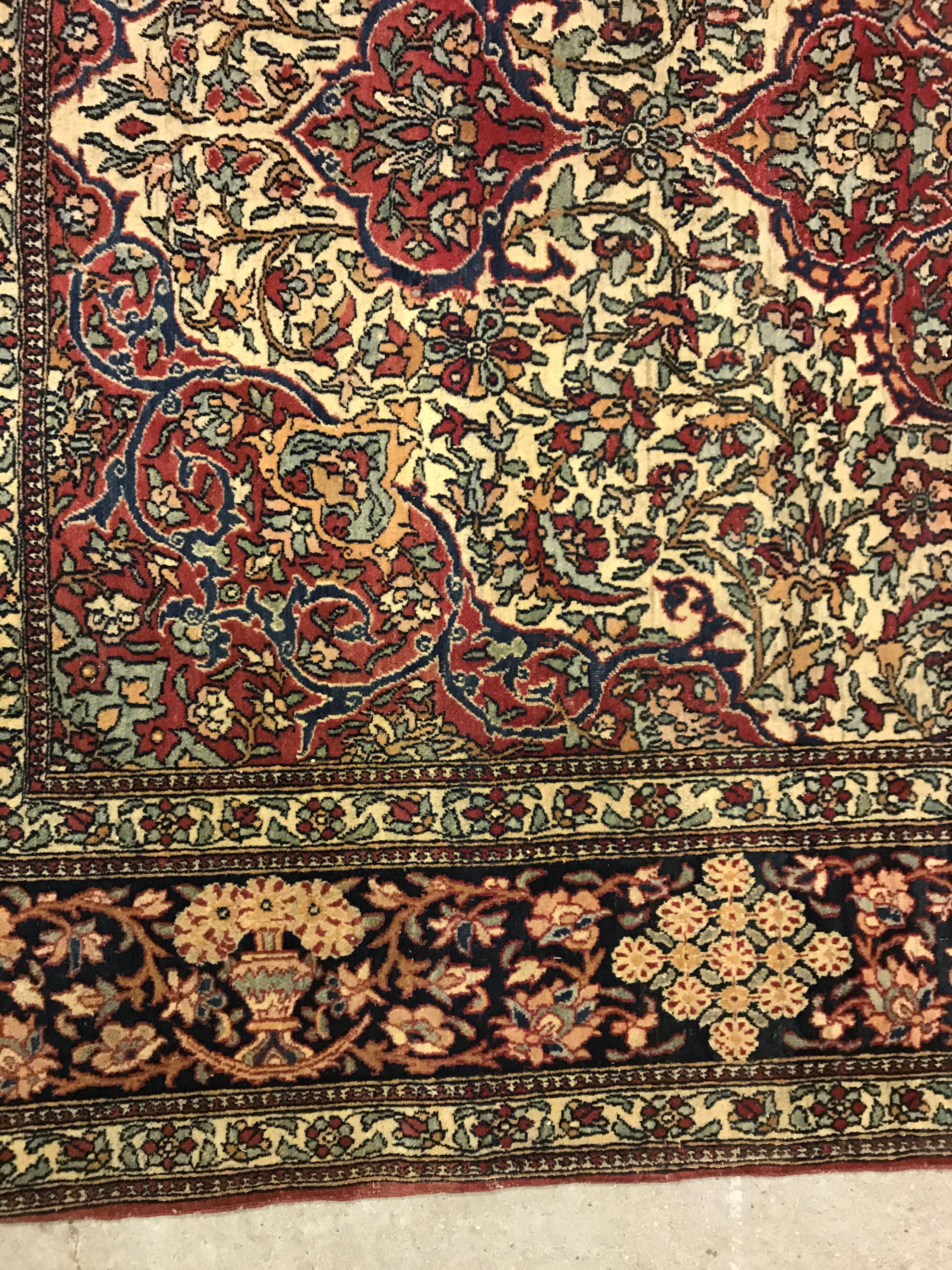 A fine Isphahan rug, the central panel s - Image 19 of 42