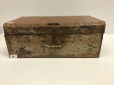 A vintage style painted metal suitcase 4