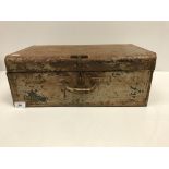 A vintage style painted metal suitcase 4