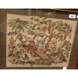 An early 19th Century woolwork embroider