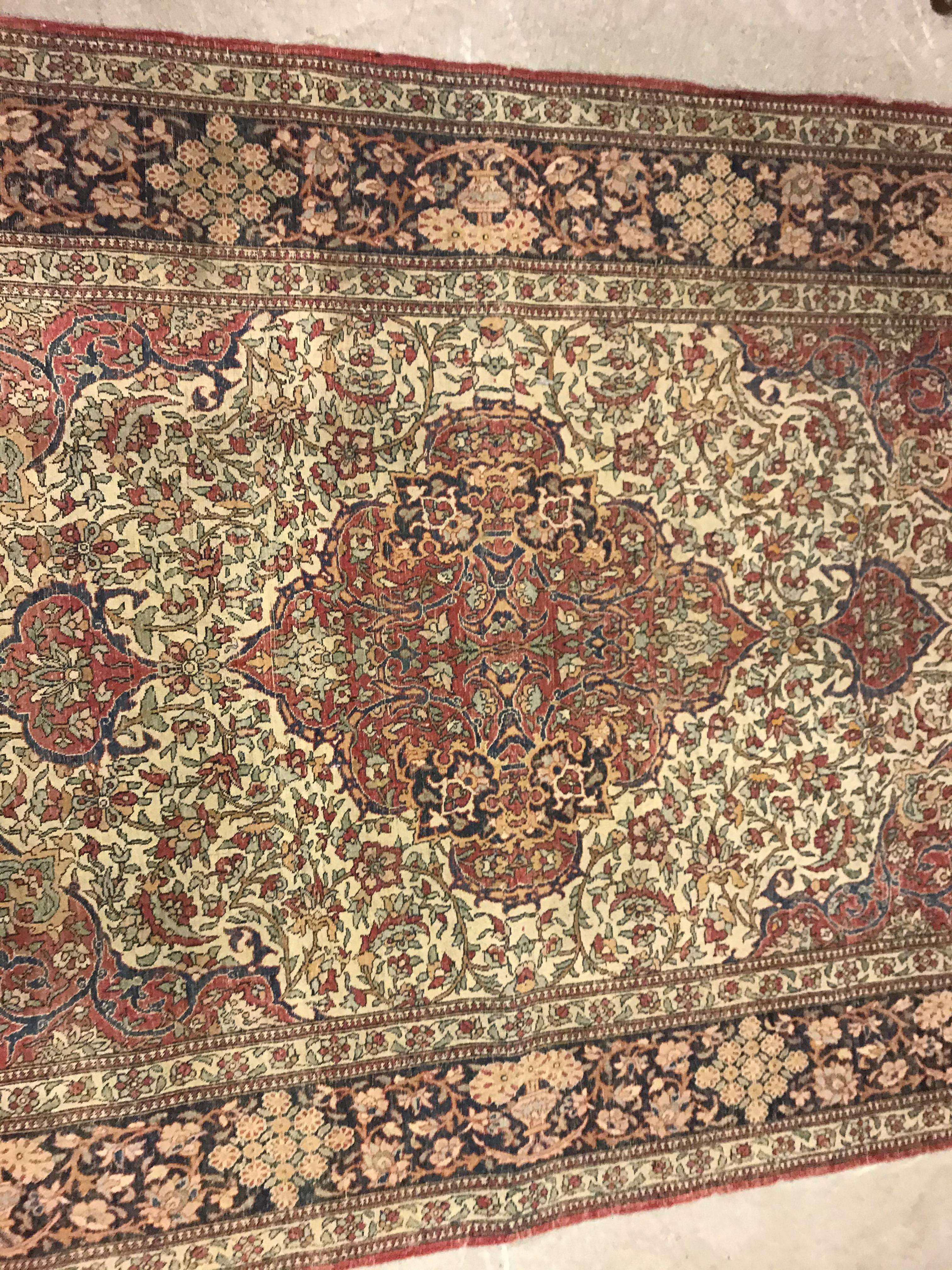 A fine Isphahan rug, the central panel s - Image 39 of 42