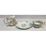 Two boxes of assorted sundry china and glass to include Grosvenor china part tea service, a