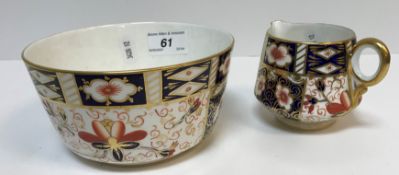 A collection of Royal Crown Derby "Japan" pattern tea wares including six teacups and saucers (