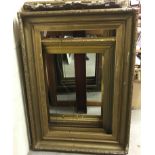 Three 19th Century gesso and gilt frames, the largest approx 107 cm x 157 cmCondition ReportInternal