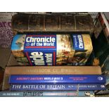 Two boxes of assorted vintage and other books to include "The Book of Stations - The Official