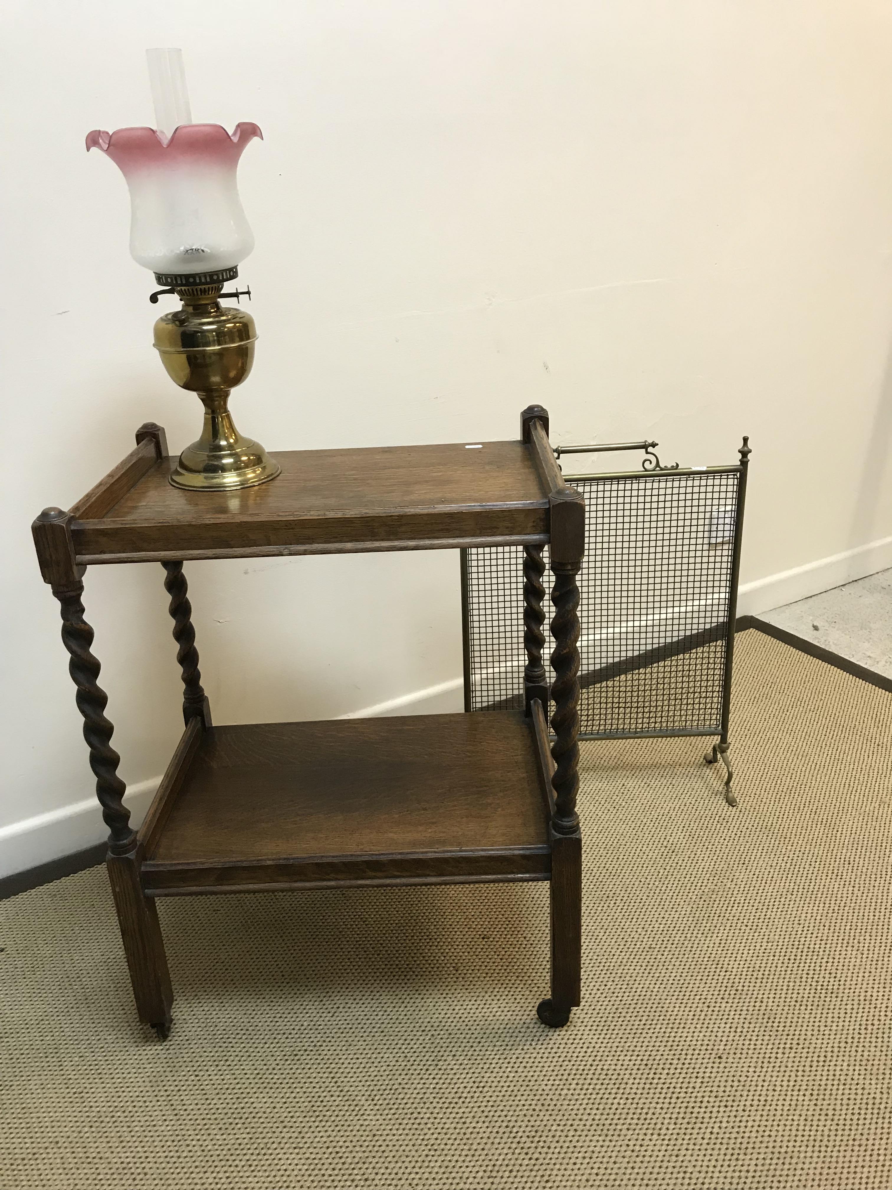 A Victorian turned and ringed walnut framed rocking armchair, a late Victorian child's ebonised - Image 2 of 2