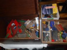 A large quantity of Meccano together with a "Meccano Book of Models No.2"