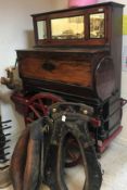 A late 19th Century Pesaresi Son & Spinelli street barrel organ with ten tunes (English tunes) on