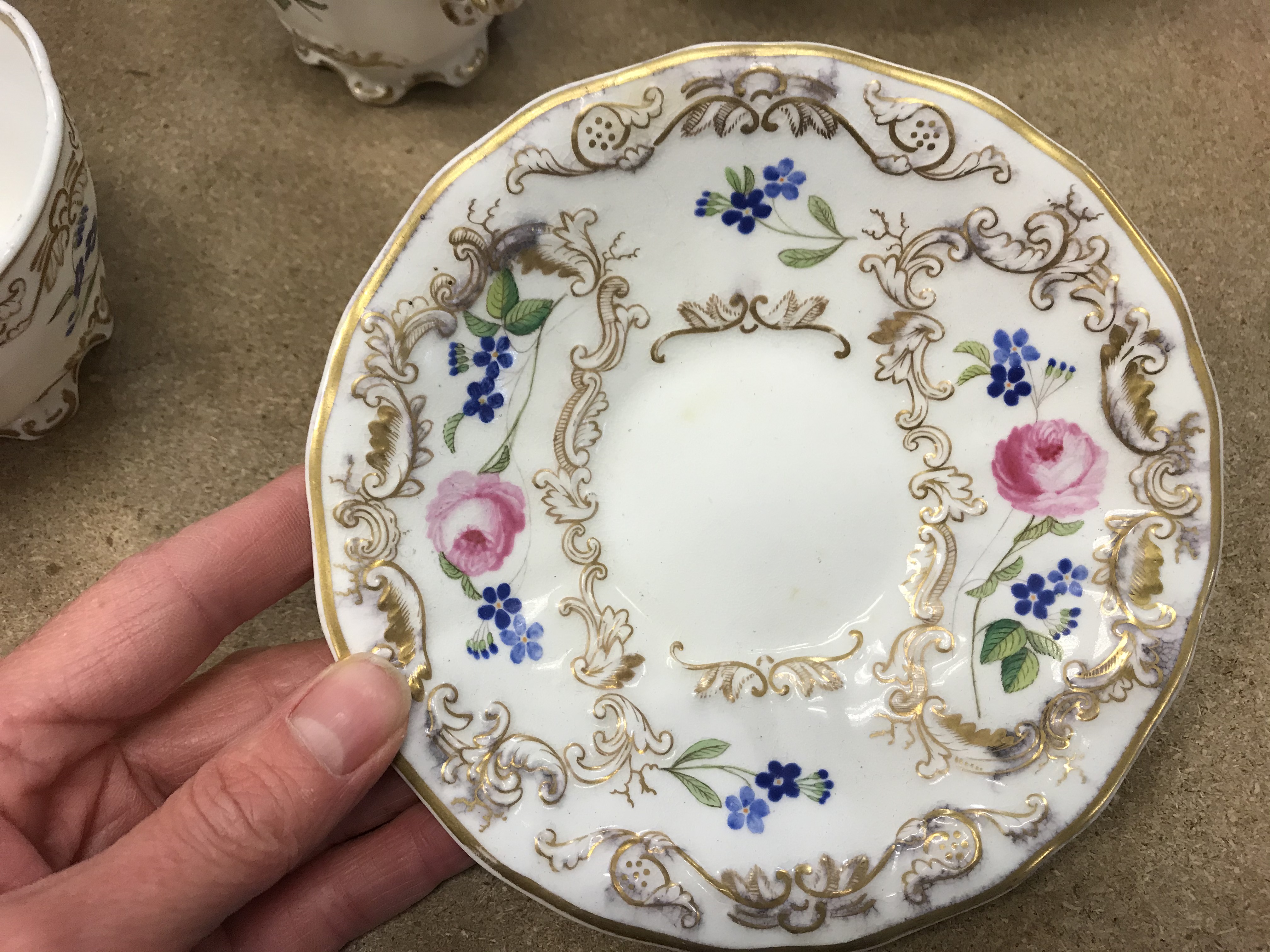 A 19th Century Copeland and Garrett late Spodes Felspar porcelain trio of two cups and saucer and - Image 6 of 72