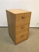 A Dansk twin pedestal desk with drawers, 160 cm wide x 75 cm deep x 73.5 cm high and matching