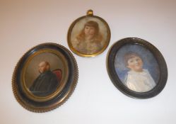 19TH CENTURY ENGLISH SCHOOL "Gentleman in black coat with sideburns, seated in a spoon back