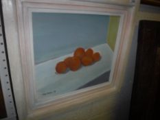 VICTORIA SEBAG-MONTEFIORE “Pile of oranges”, oil on canvas, signed and dated 1998 lower left,