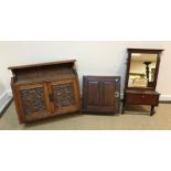 A mahogany chest of two short over two long drawers in the 18th Century manner, 71.5 cm wide x 45 cm