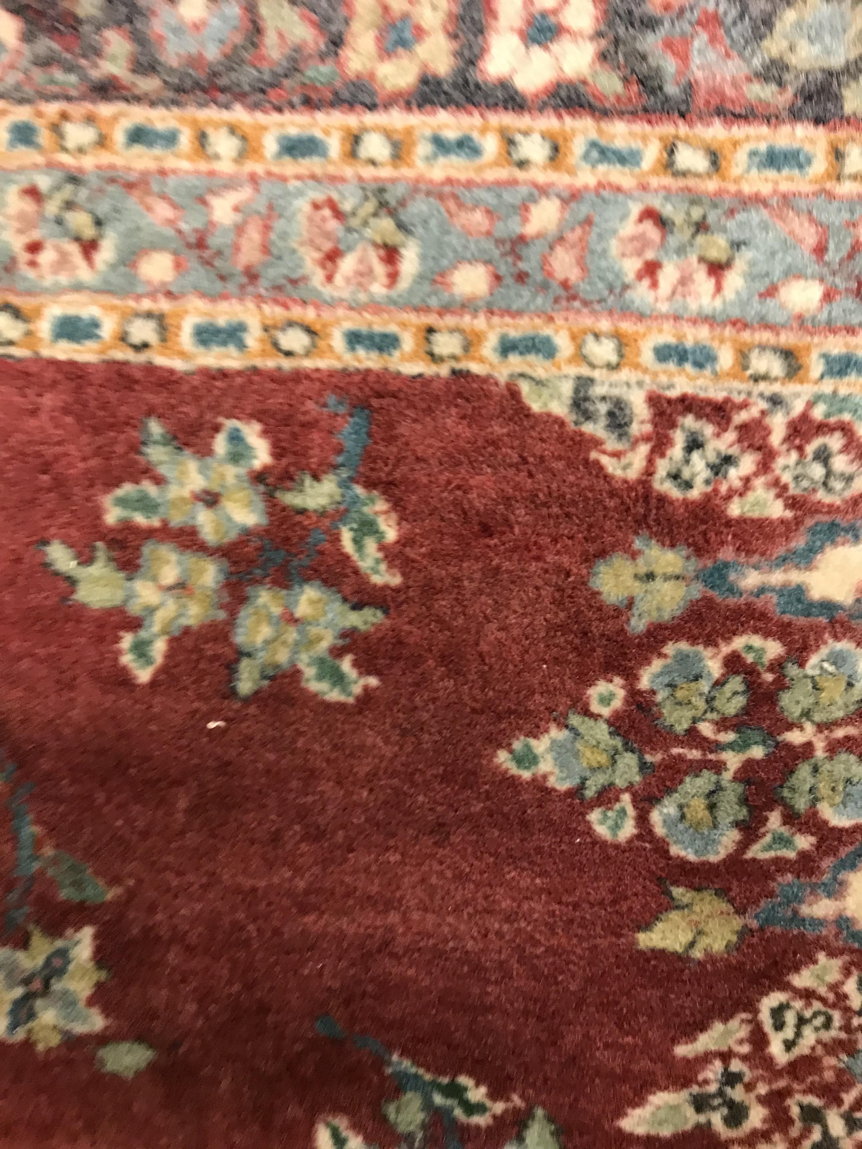 A pair of fine Oriental rugs, the central panels each set with floral decorated circular medallion - Image 25 of 41