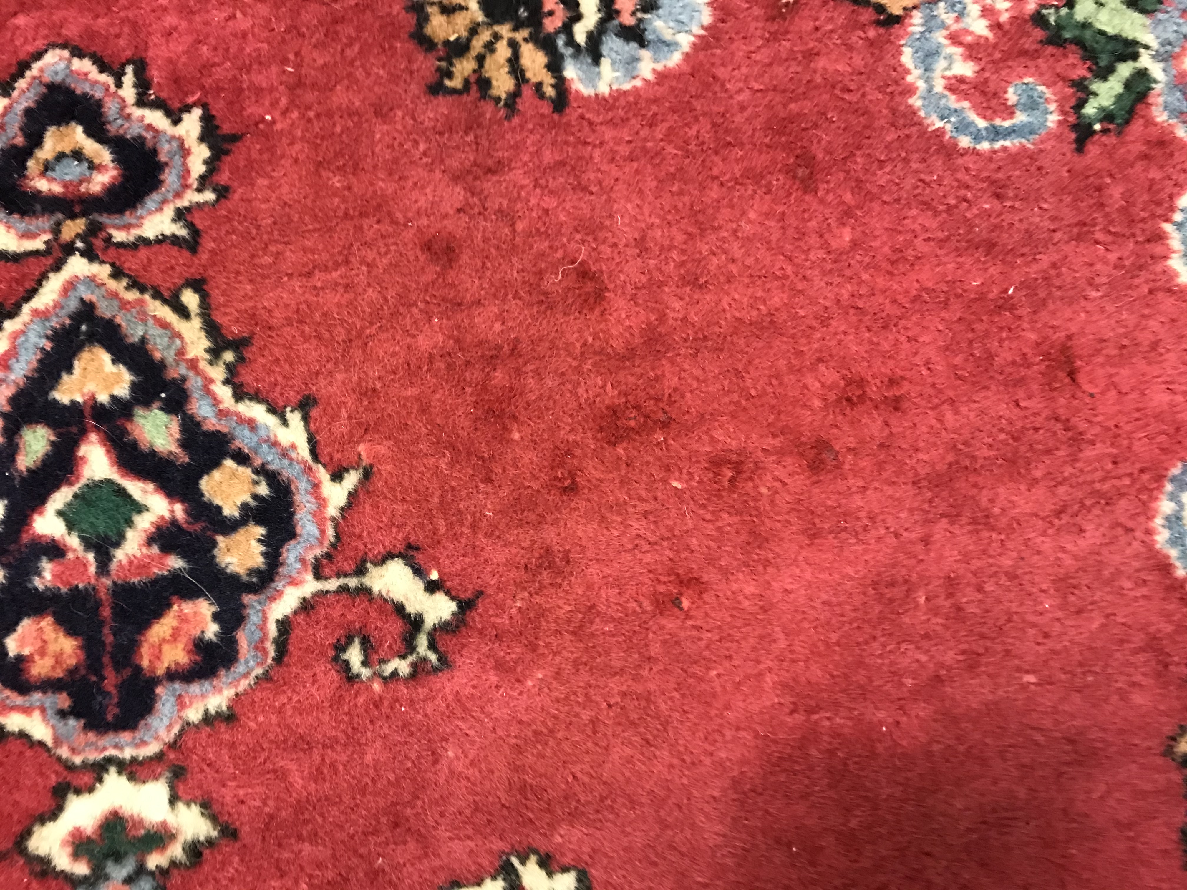 A pair of fine Oriental rugs, the central panels set with floral decorated circular medallion on a - Image 41 of 41